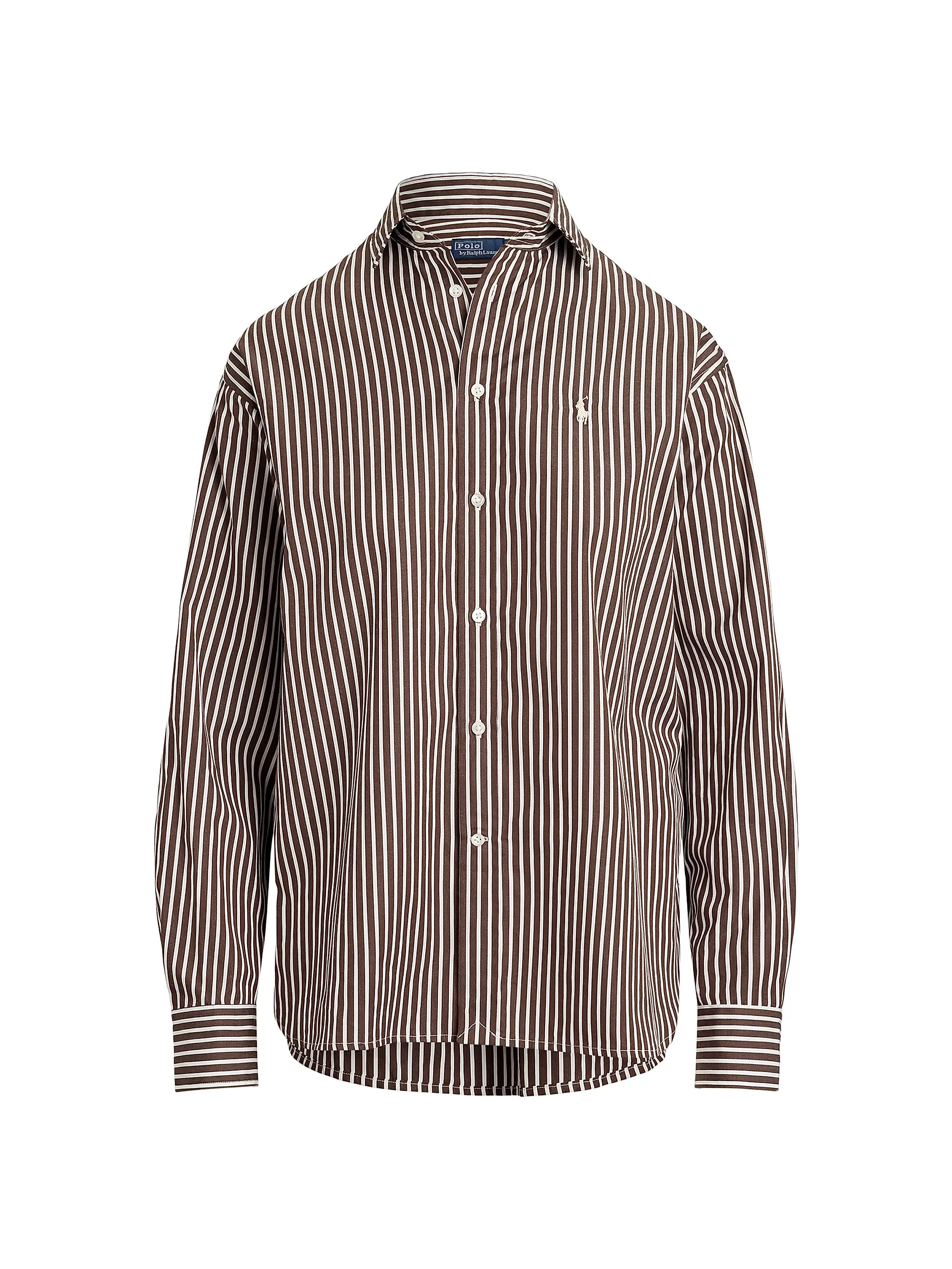 Polo Ralph Lauren Striped Cotton Relaxed-Fit Shirt | Saks Fifth Avenue | Saks Fifth Avenue