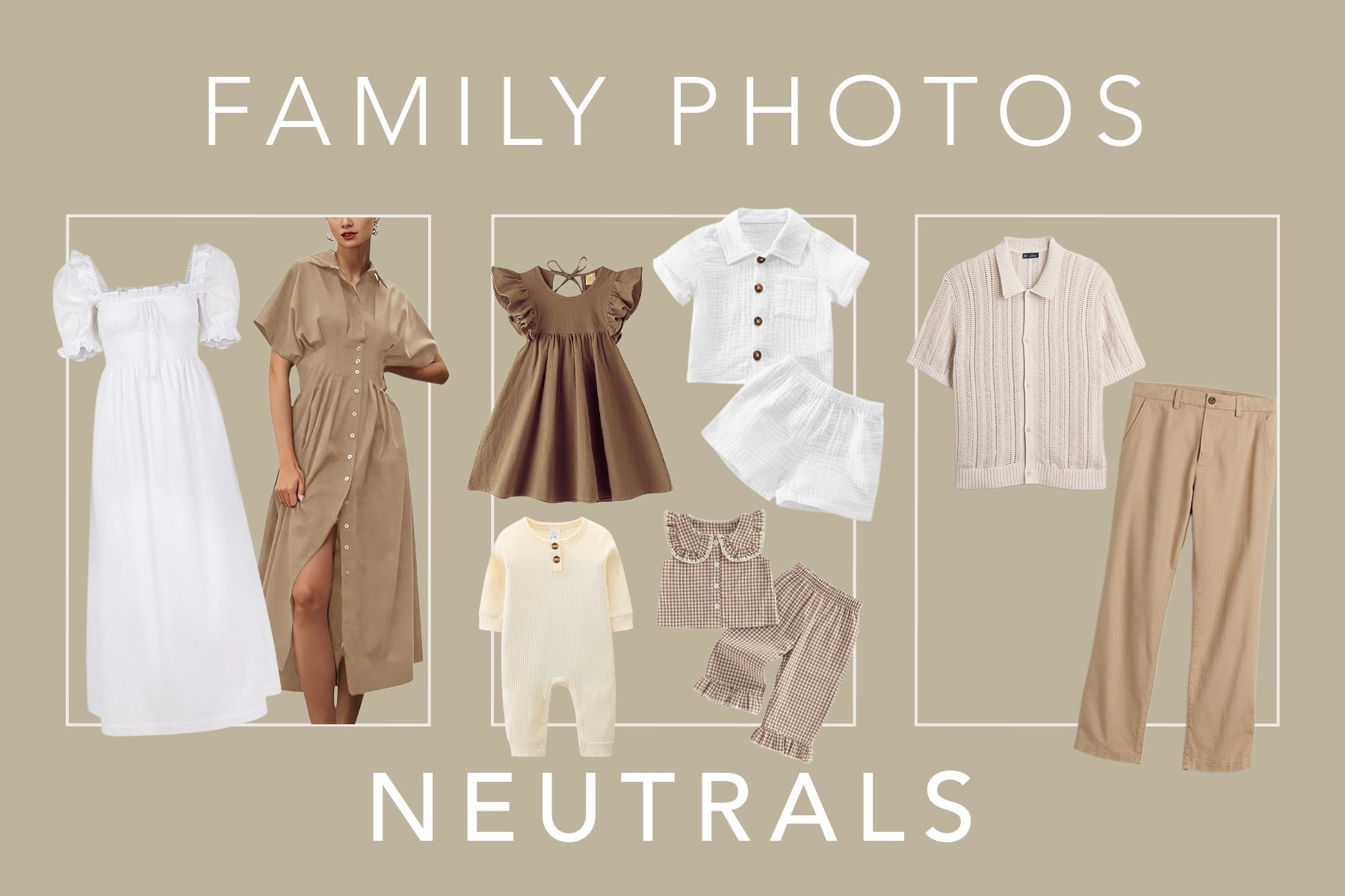 Family photo outfit inspo! Neutrals are a great combo. 

#LTKMothersDay #LTKSeasonal #LTKKids