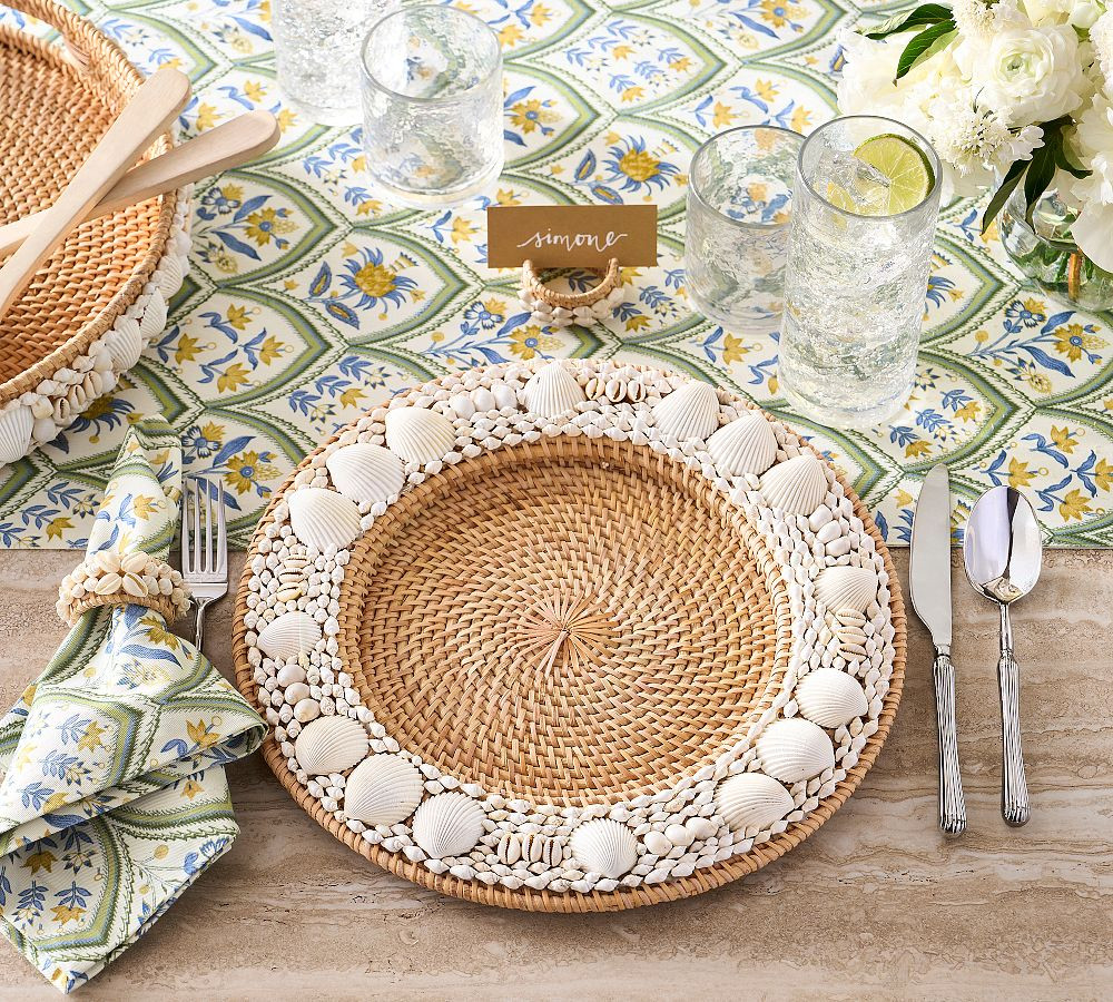 Tava Shell Chargers - Set of 4 | Pottery Barn (US)