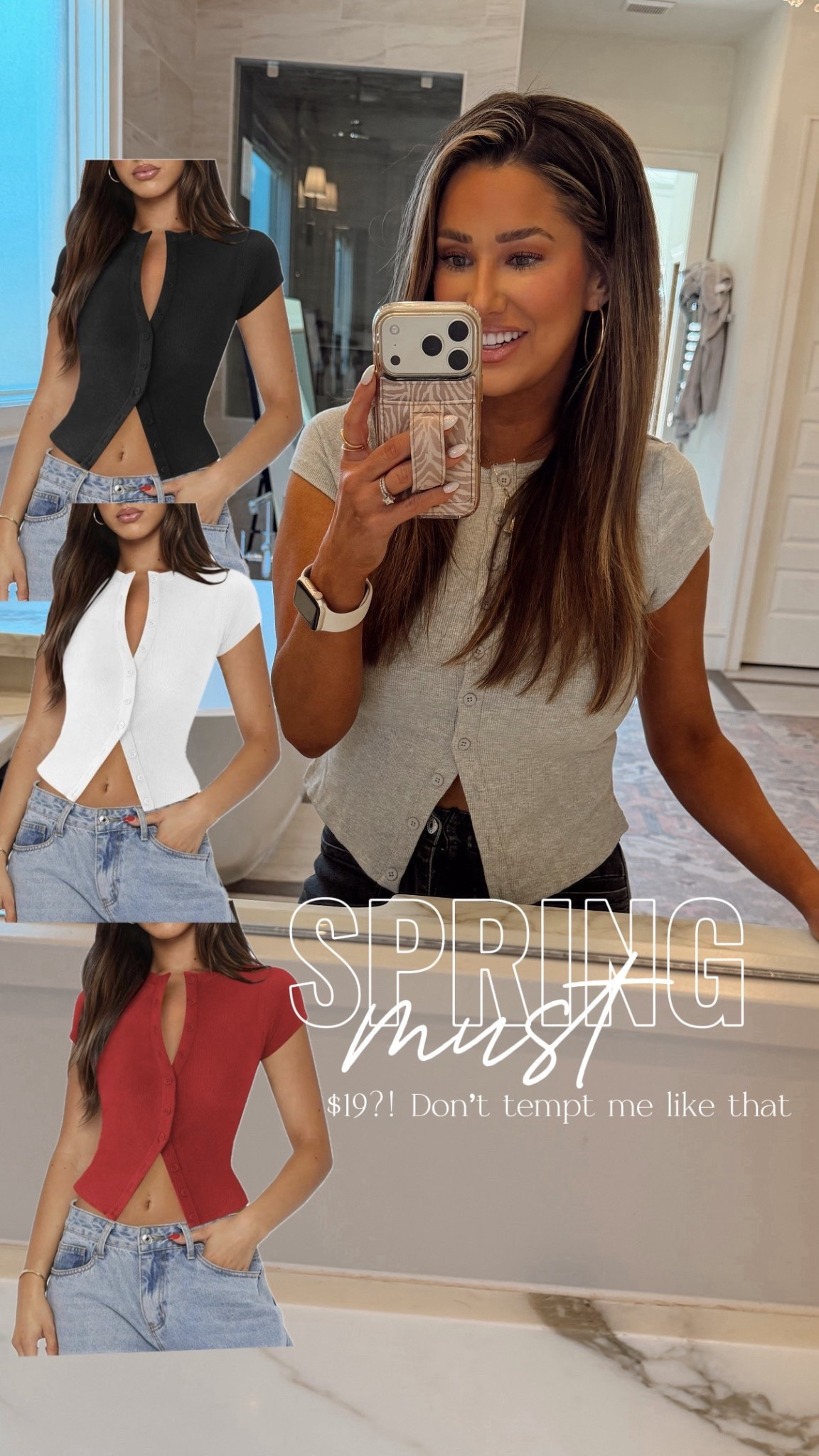 Amazon cute basic tops!! Only $19.99 
Size medium

#LTKmomlife #LTKootd #LTKSeasonal