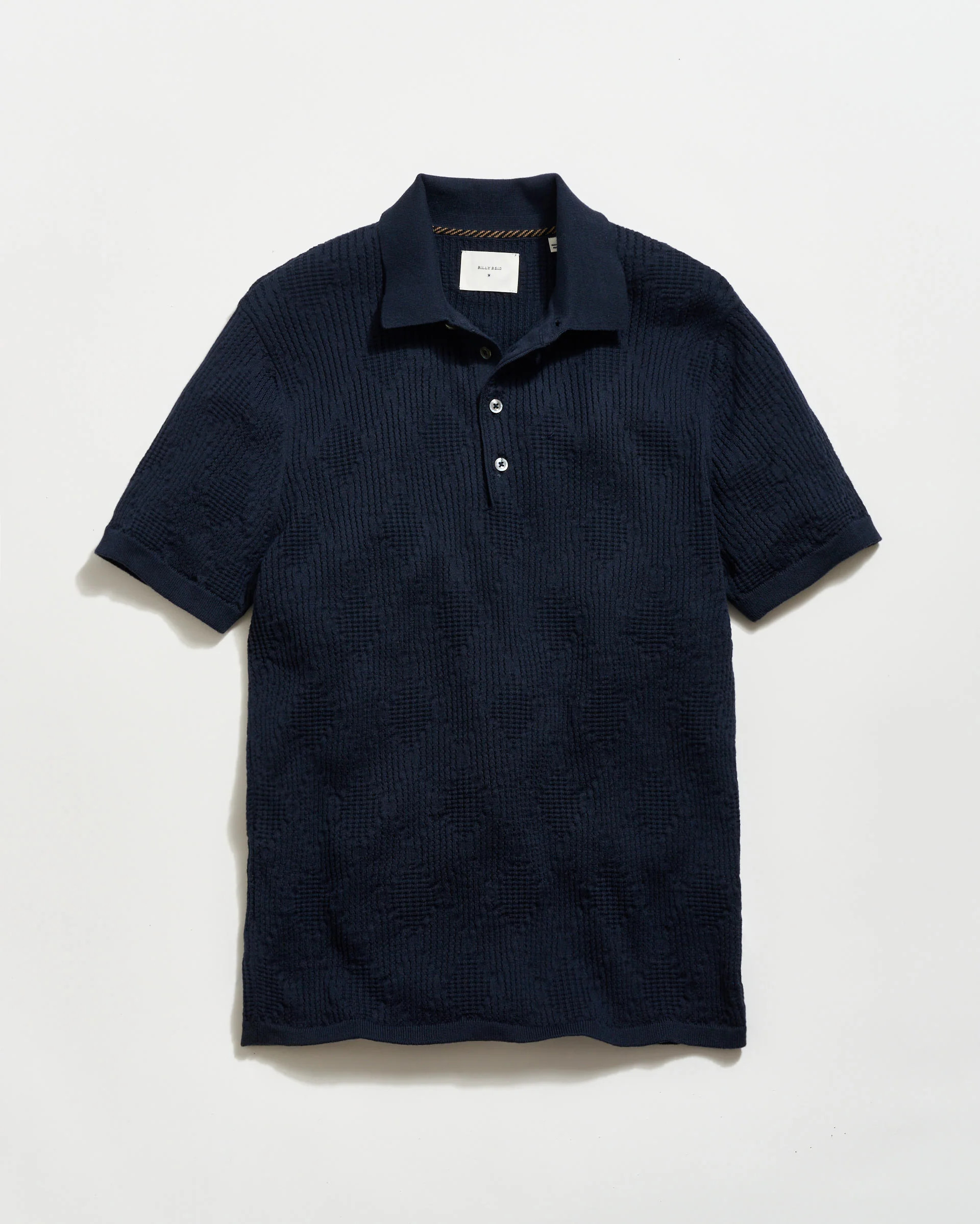 Billy Reid Diamond Sweater Polo, Blue | Billy Reid