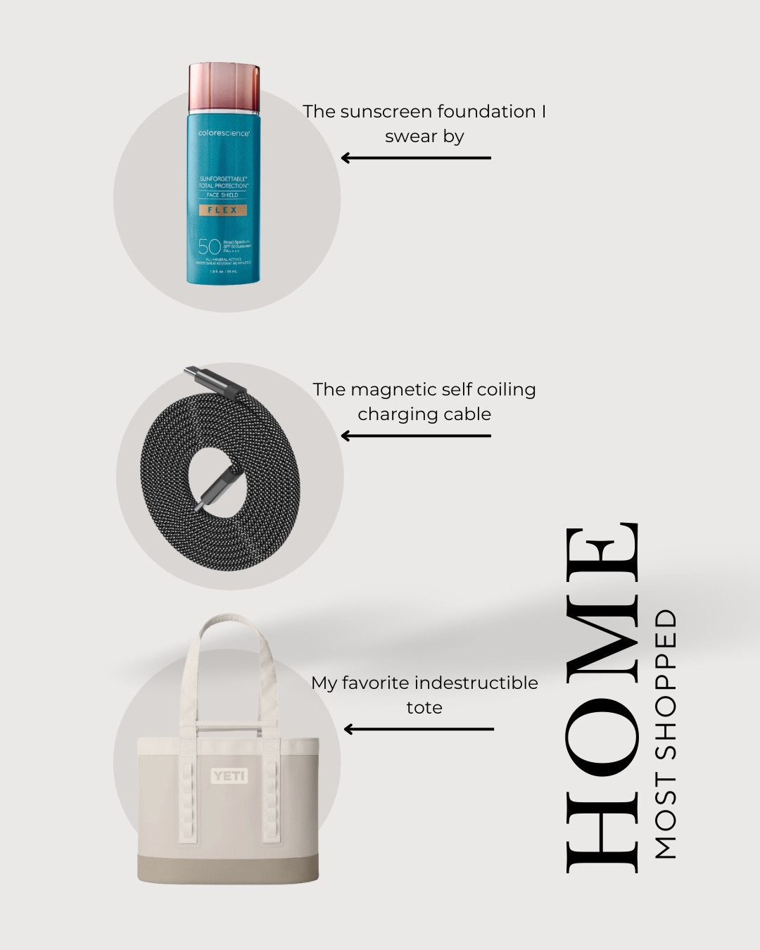 Link you click on the most, my everything foundation that sunscreen and doesn’t even look like you have on make up.  The most organized charger cable that is magnet and coils up itself, last, but not least the indestructible tote in this must have color.
#GiftsForHer #MostShopped #Momtote #Foundation #BeautyEssentials

#LTKGiftGuide #LTKBeauty #LTKOver40