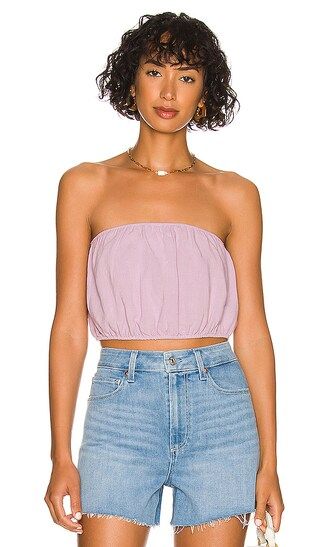 X REVOLVE Teeny Tube Top in Lilac Linen | Revolve Clothing (Global)
