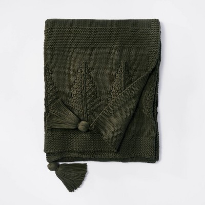 Knitted Tree Christmas Throw Blanket - Threshold™ designed with Studio McGee | Target