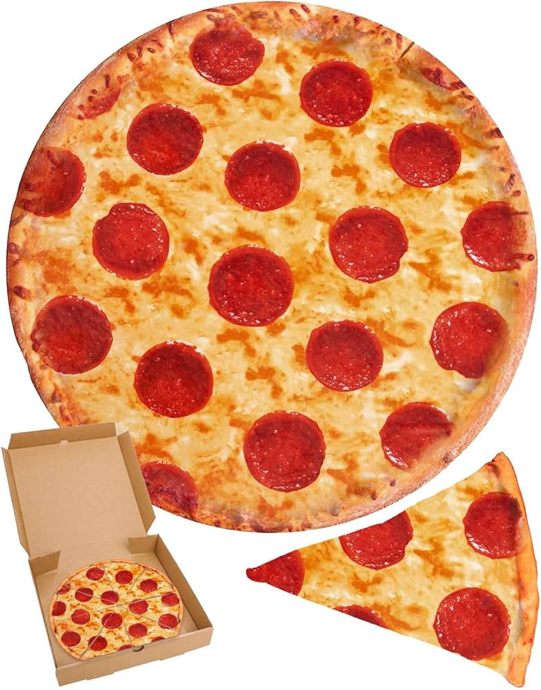 RAINBEAN Double Sided Pizza Blankets, Bed Blanket for Kids/Teens, Cool Stuff Gifts for Man and Bo... | Amazon (US)