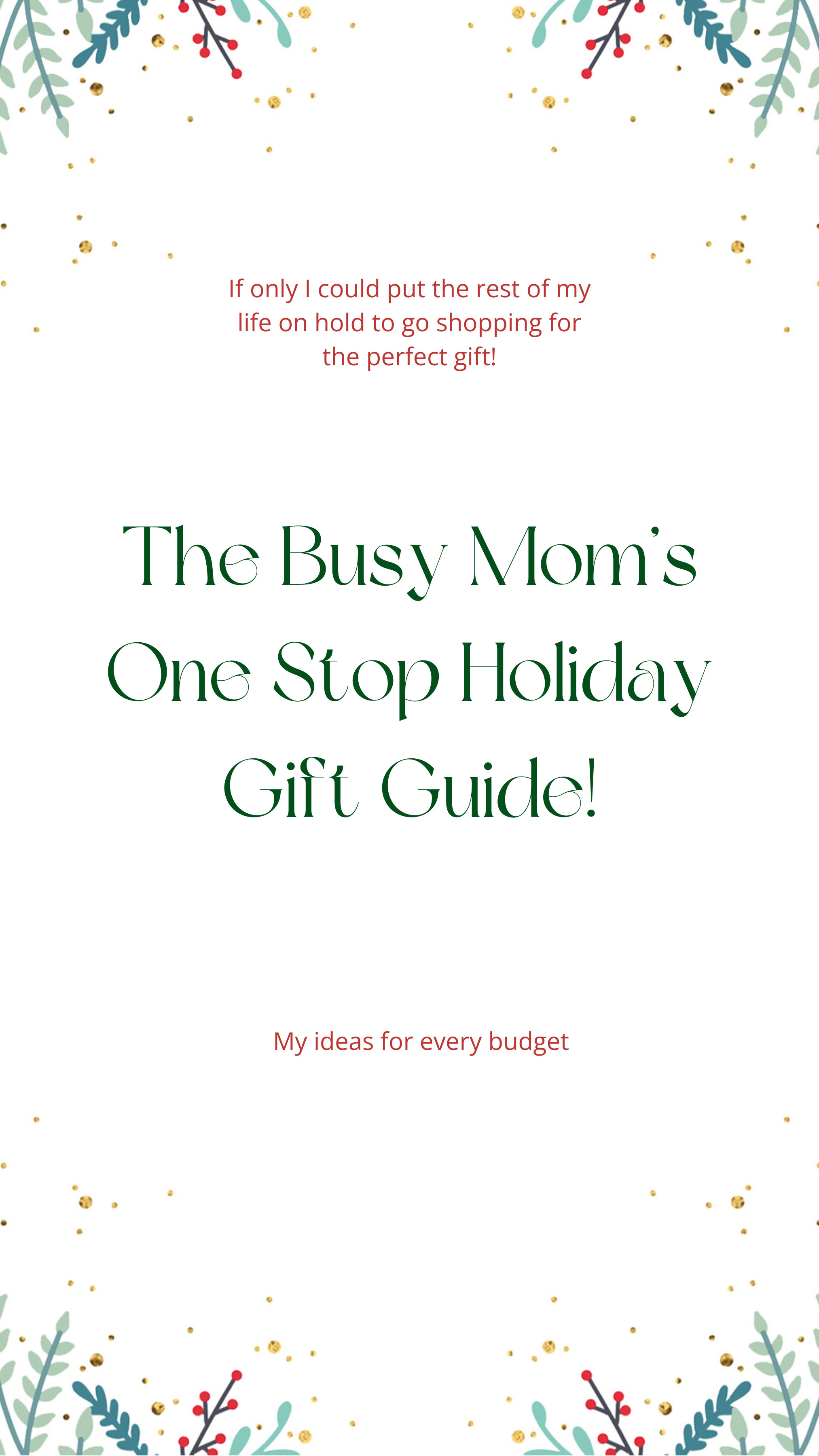 Always a reason to buy a gift! Here are a few of my favorites 

 