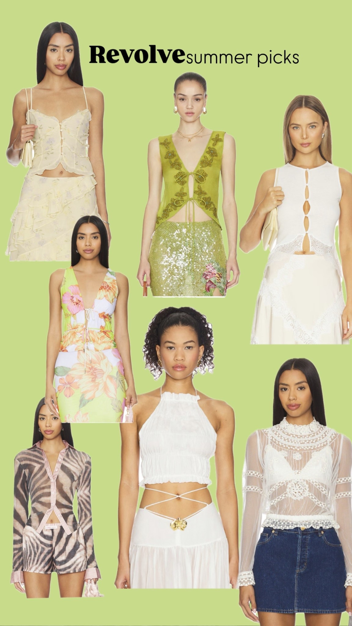Summer picks from revolve 

#LTKSeasonal #LTKgrwm #LTKootd
