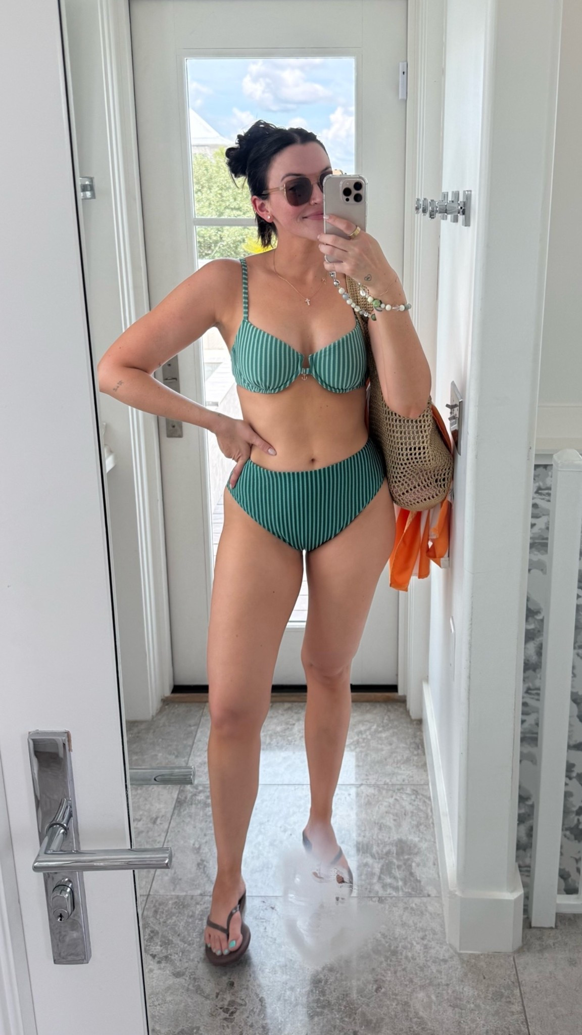 These swim bottoms run BIG! This is a small and they’re still a tad big. Save an extra 15% with SHORTSAF

#LTKSwim #LTKSaleAlert #LTKootd