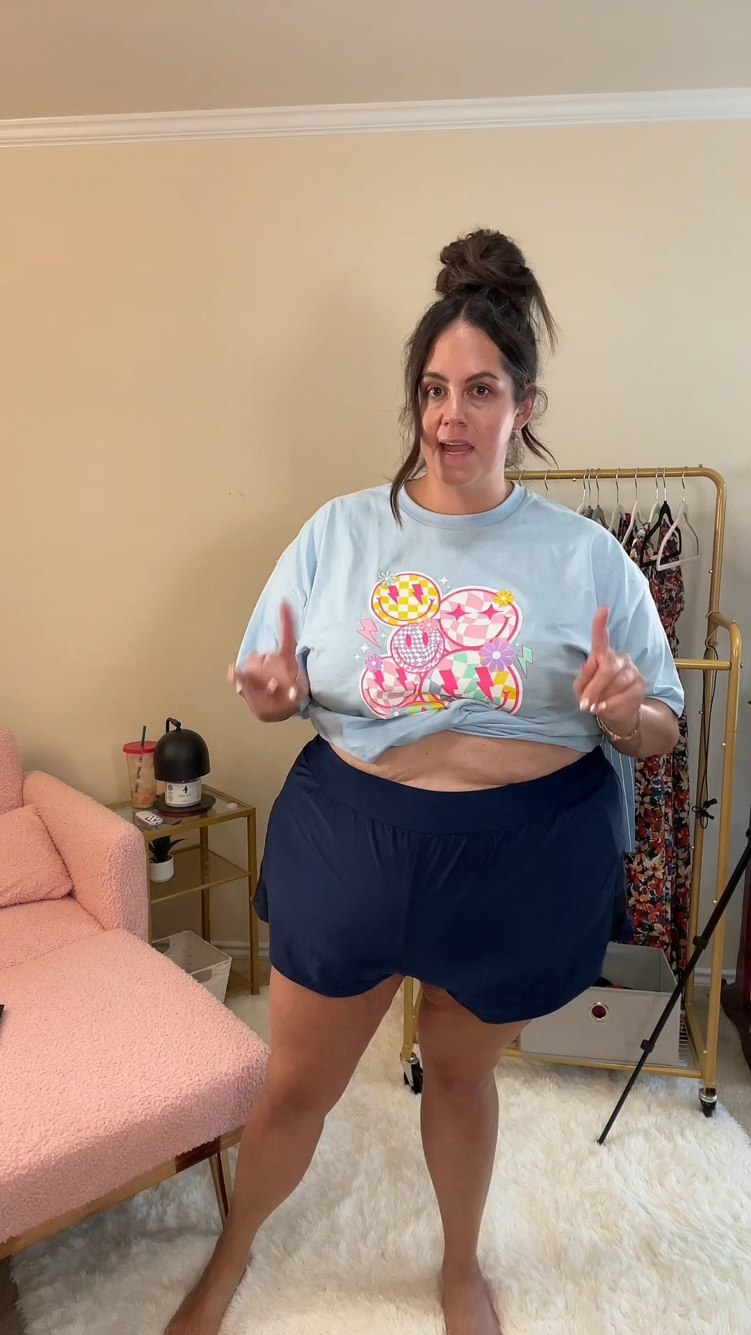 Apron belly friendly swimsuit 

#LTKPlusSize