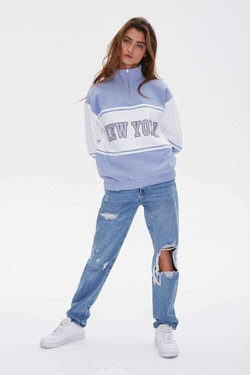 New York Graphic Half-Zip Pullover | Forever 21 (US)