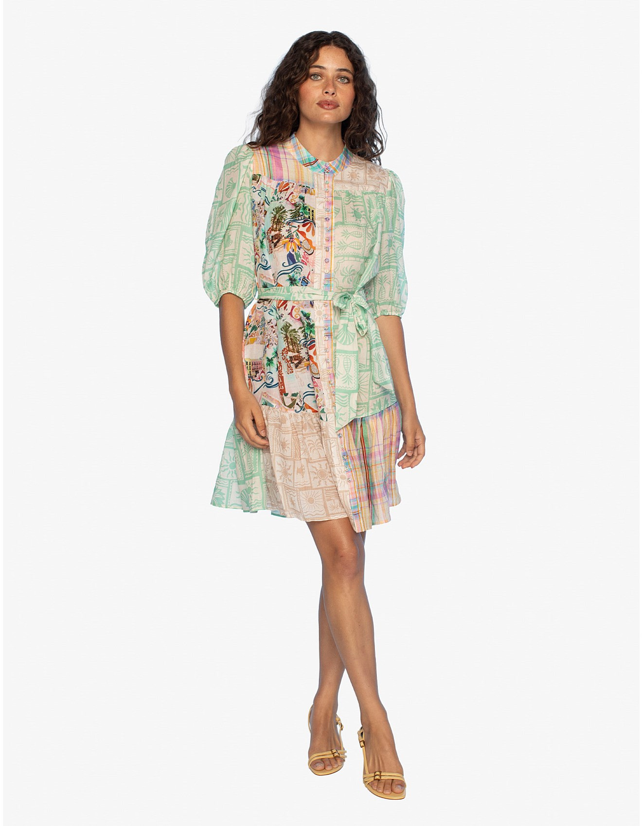 JILL SHORT SLEEVE MINI DRESS | David Jones (Australia & New Zealand)