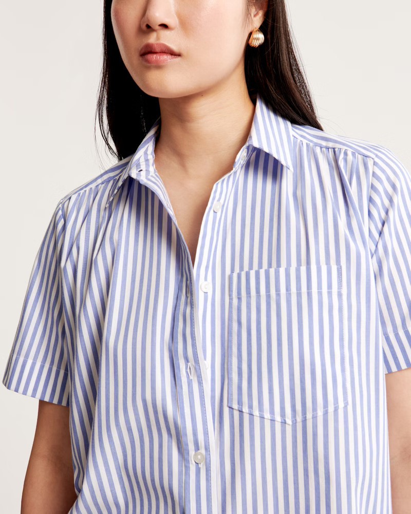 Women's Relaxed Poplin Shirt Dress | Women's Dresses & Jumpsuits | Abercrombie.com | Abercrombie & Fitch (US)