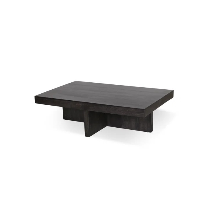 Ermes Solid Wood Cross Legs Coffee Table | Wayfair North America