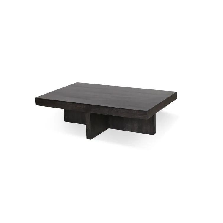 Ermes Solid Wood Cross Legs Coffee Table | Wayfair Professional