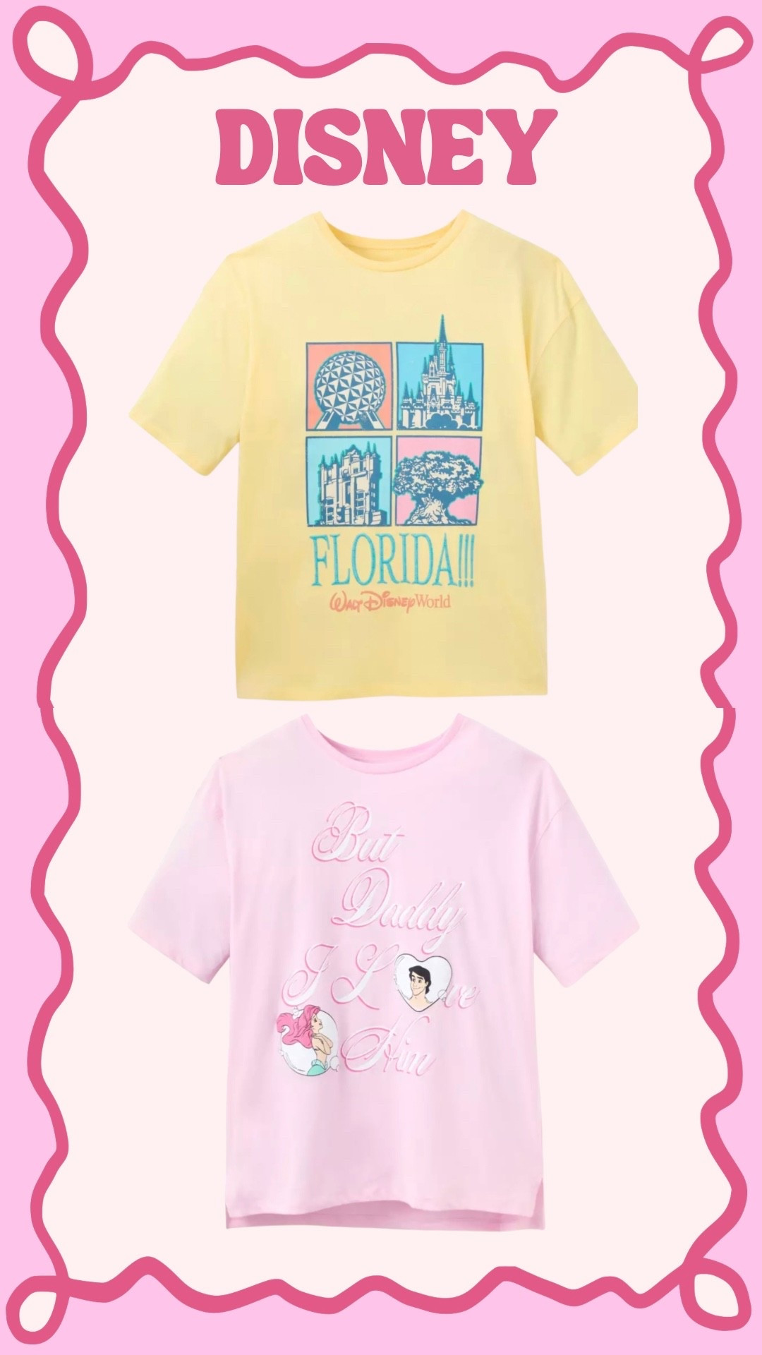 New ✨ Taylor Swift inspired Disney tees are HERE 🏰💖
Perfect for your next Disney trip, park day, or matching family outfits! These Swiftie + Disney vibes are everything 🫶

#LTKStyle #LTKFamily #DisneyOutfits #DisneyStyle #DisneyTrip #DisneyWorldOutfits #DisneylandStyle #TaylorSwiftInspired #SwiftieStyle #MomStyle #FamilyMatching #ParkOutfits animal kingdom. Magic kingdom. Epcot. Hollywood studios 

#LTKootd #LTKmomlife #LTKTravel