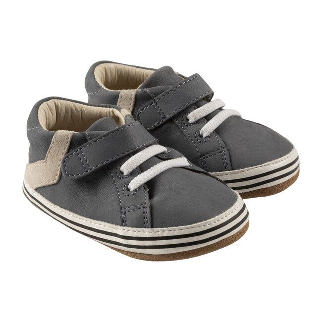 Robeez | Adam First Kicks Shoes (Grey, Size 9-12M) | Maisonette | Maisonette