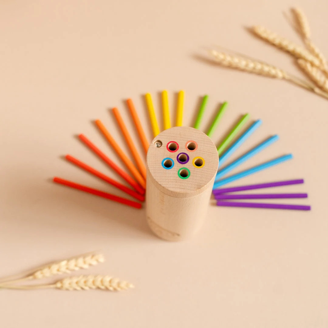 T & Me Sticks for Kids, First Birthday, Toddler Gift, Color Sorting Toddler Toy, Montessori Toys,... | Etsy (US)