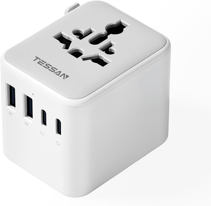 TESSAN Universal Travel Adapter Worldwide with 2 USB C and 2 USB A Ports, Universal Plug Adaptor ... | Amazon (UK)