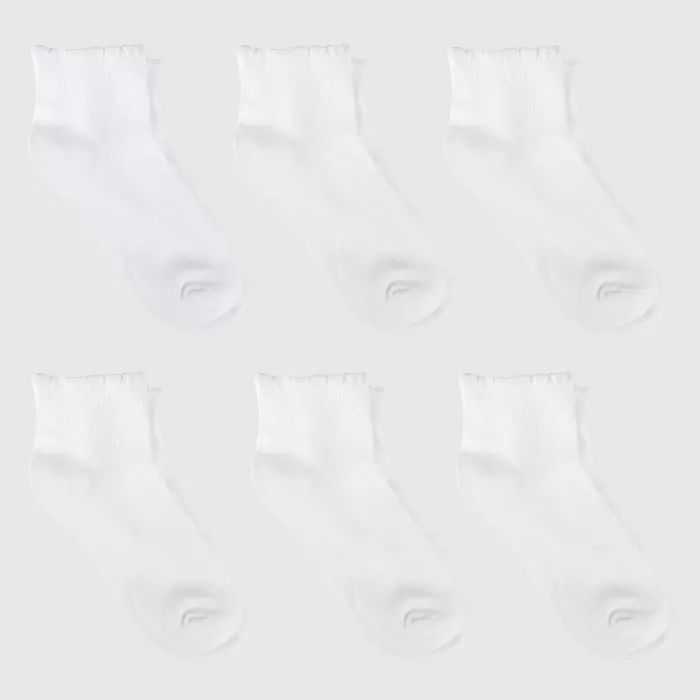 Girls' Casual Socks 6pk - Cat & Jack™ White | Target