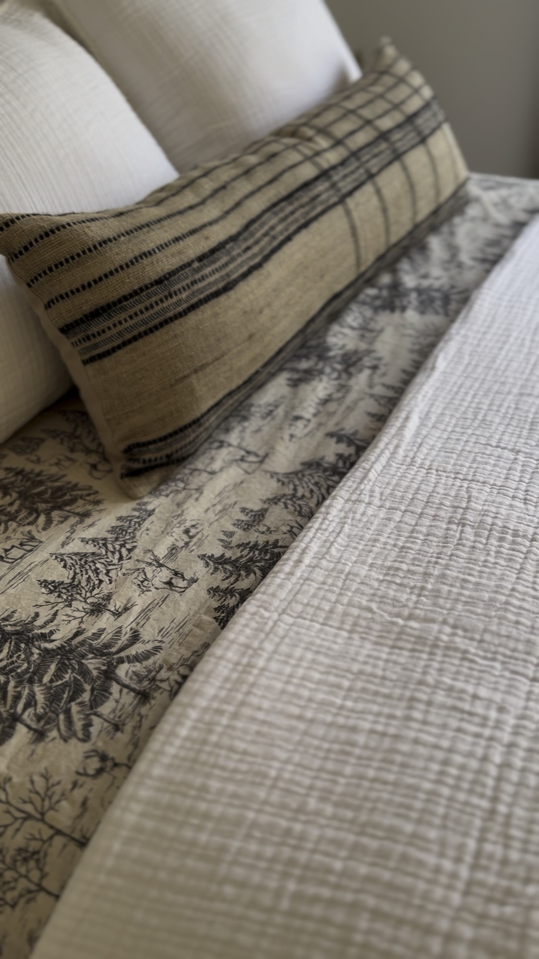 Such a beautiful lumbar pillow
McGee and Co 
Winter bedding 

#LTKFindsUnder100 #LTKHome #LTKSeasonal