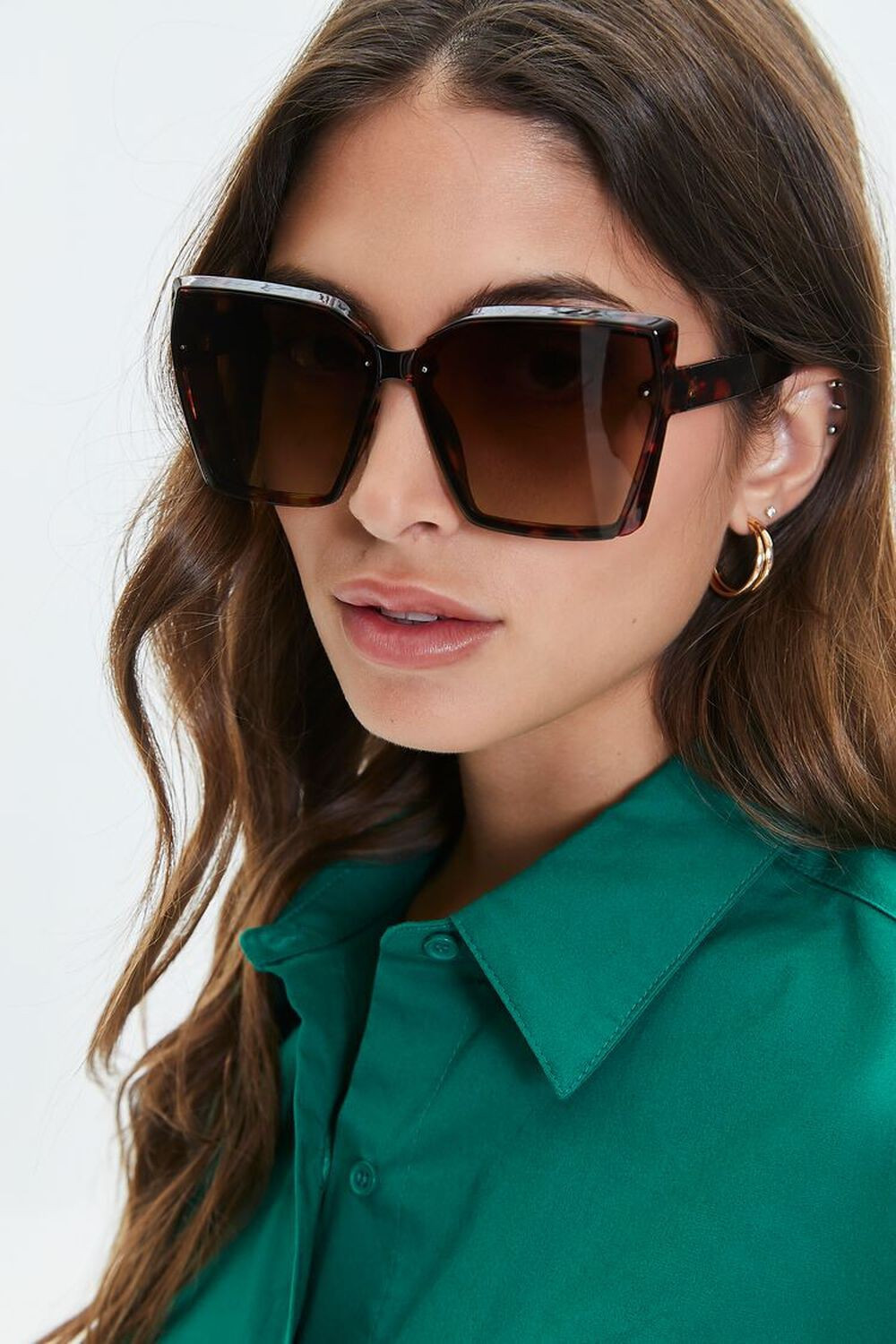 Oversized Square Frame Sunglasses | Forever 21 (US)