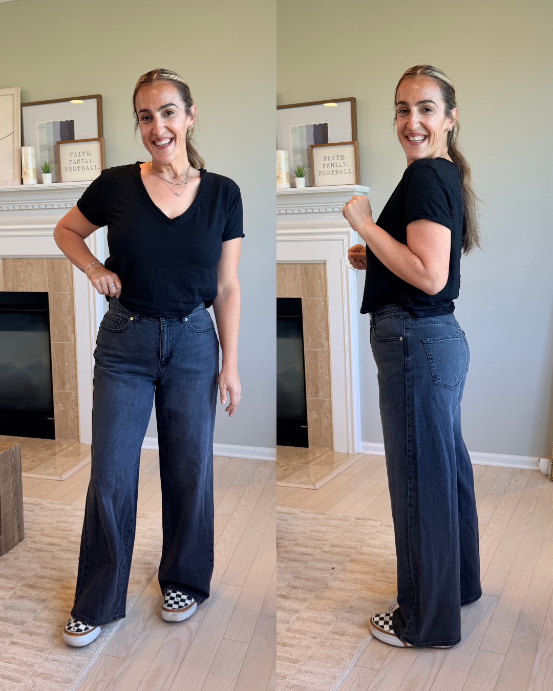 no stretch wearing size 8. size up if in between 

 #LTKgrwm #LTKootd #LTKOver40