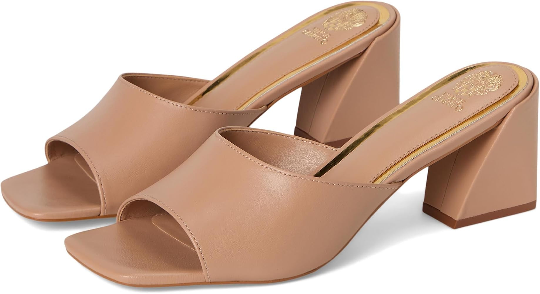 Vince Camuto Women's Sacha Block Heel Mule Sandal Heeled | Amazon (US)