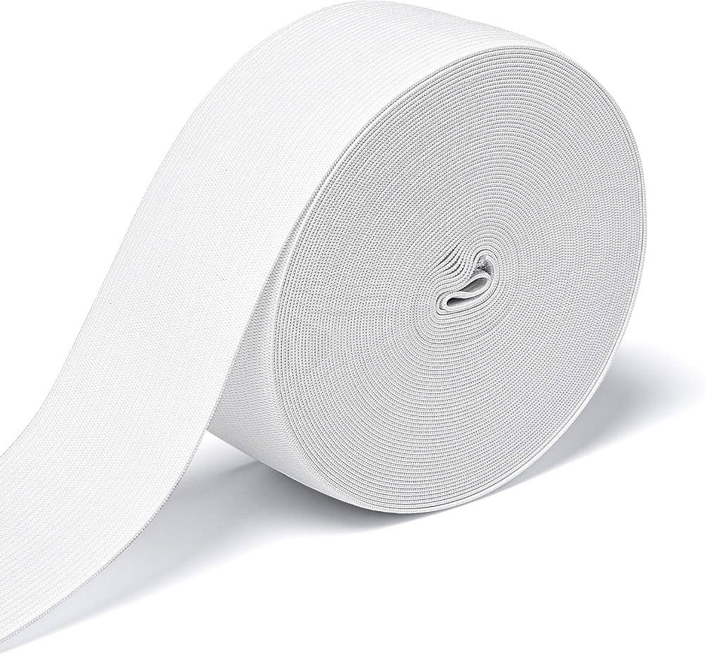 Elastic Band for Sewing, 2 Inch x 12 Yard High Elasticity Sewing Elastic Bands for Waistbands Pan... | Amazon (US)