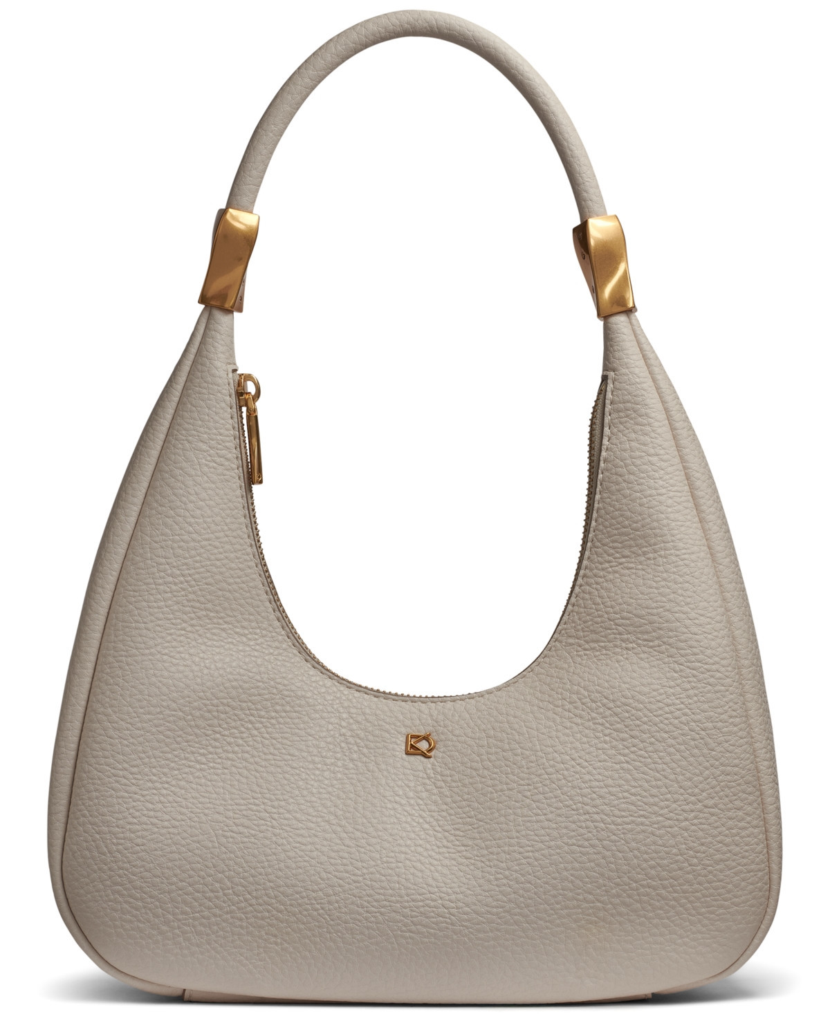 Donna Karan New York Quogue Leather Small Hobo Shoulder - Sand | Macy's