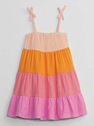 babyGap Gauze Colorblock Dress | Gap Factory