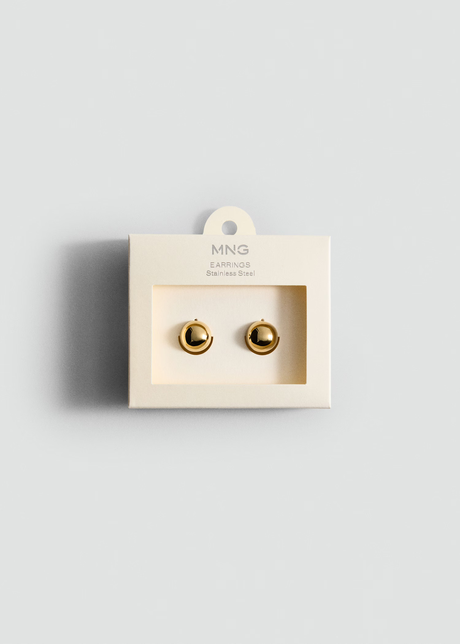Stainless steel ball earrings - Women | MANGO USA | Mango (US/MX/AU)