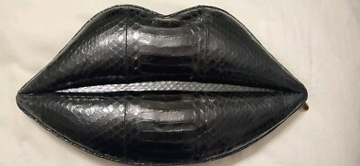 lulu guinness lips clutch bag | eBay US