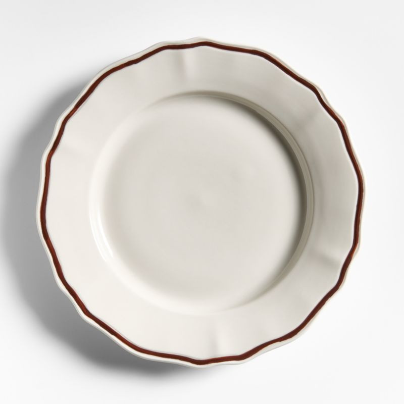 Claret Stoneware Dinner Plate | Crate & Barrel | Crate & Barrel