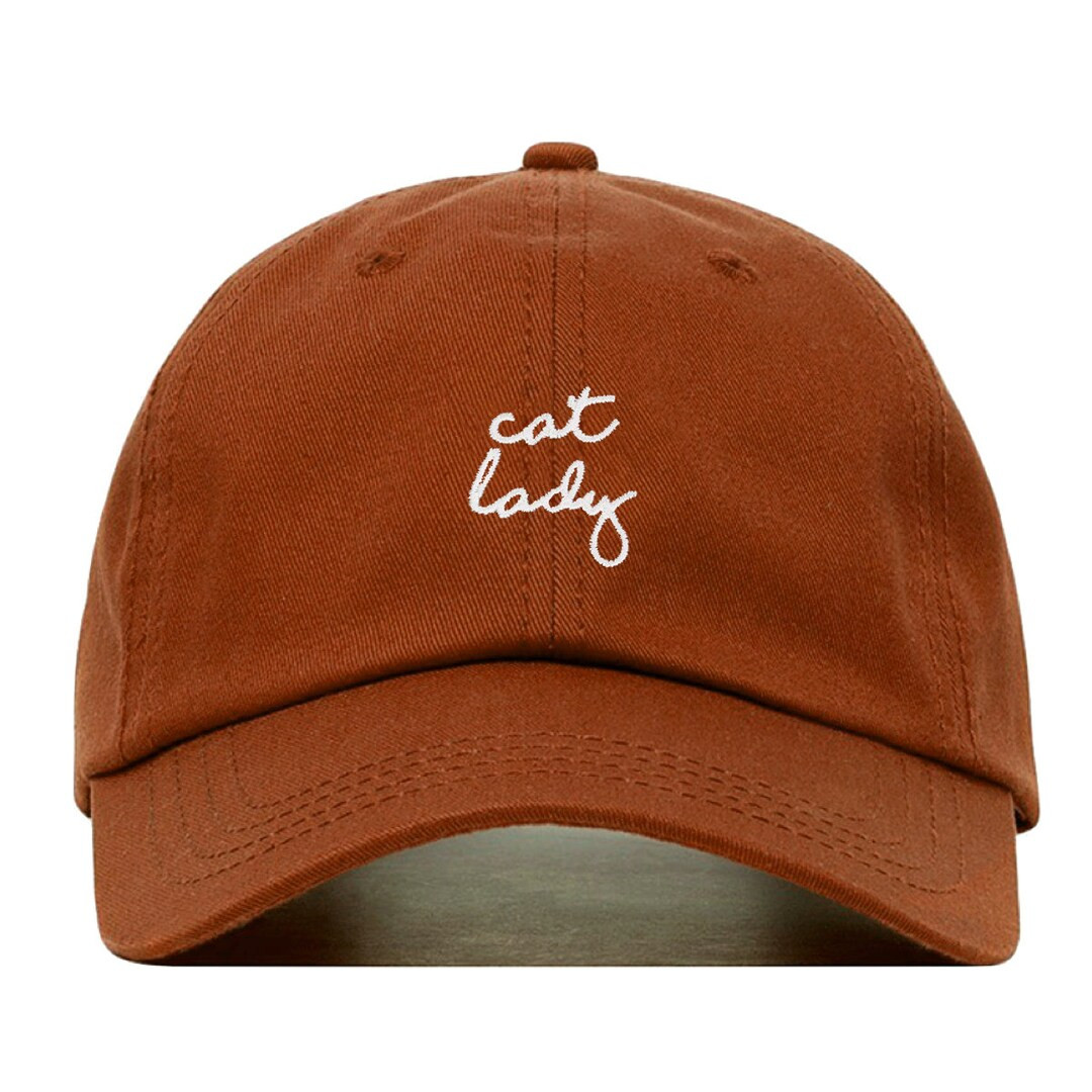 CAT LADY Baseball Hat Embroidered Dad Cap Kitty Pet Lover - Etsy | Etsy (US)