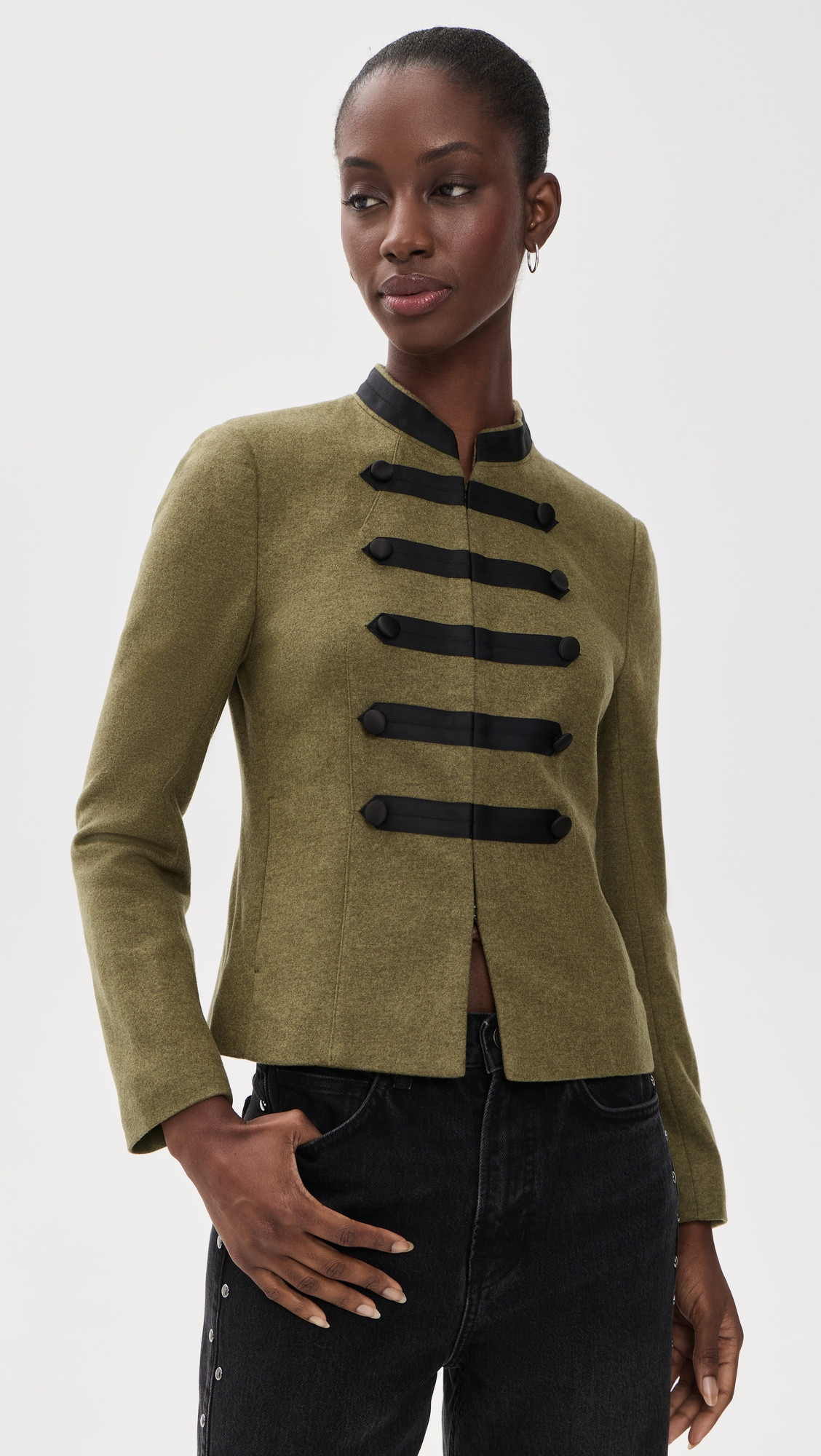 rag & bone Mercer Regalia Wool Blazer Army 8 | Shopbop