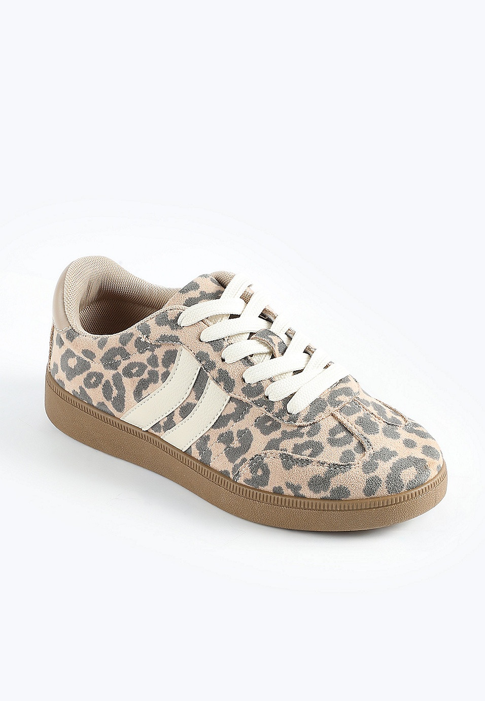 SuperCush Leopard Lace Up Sneaker | Maurices