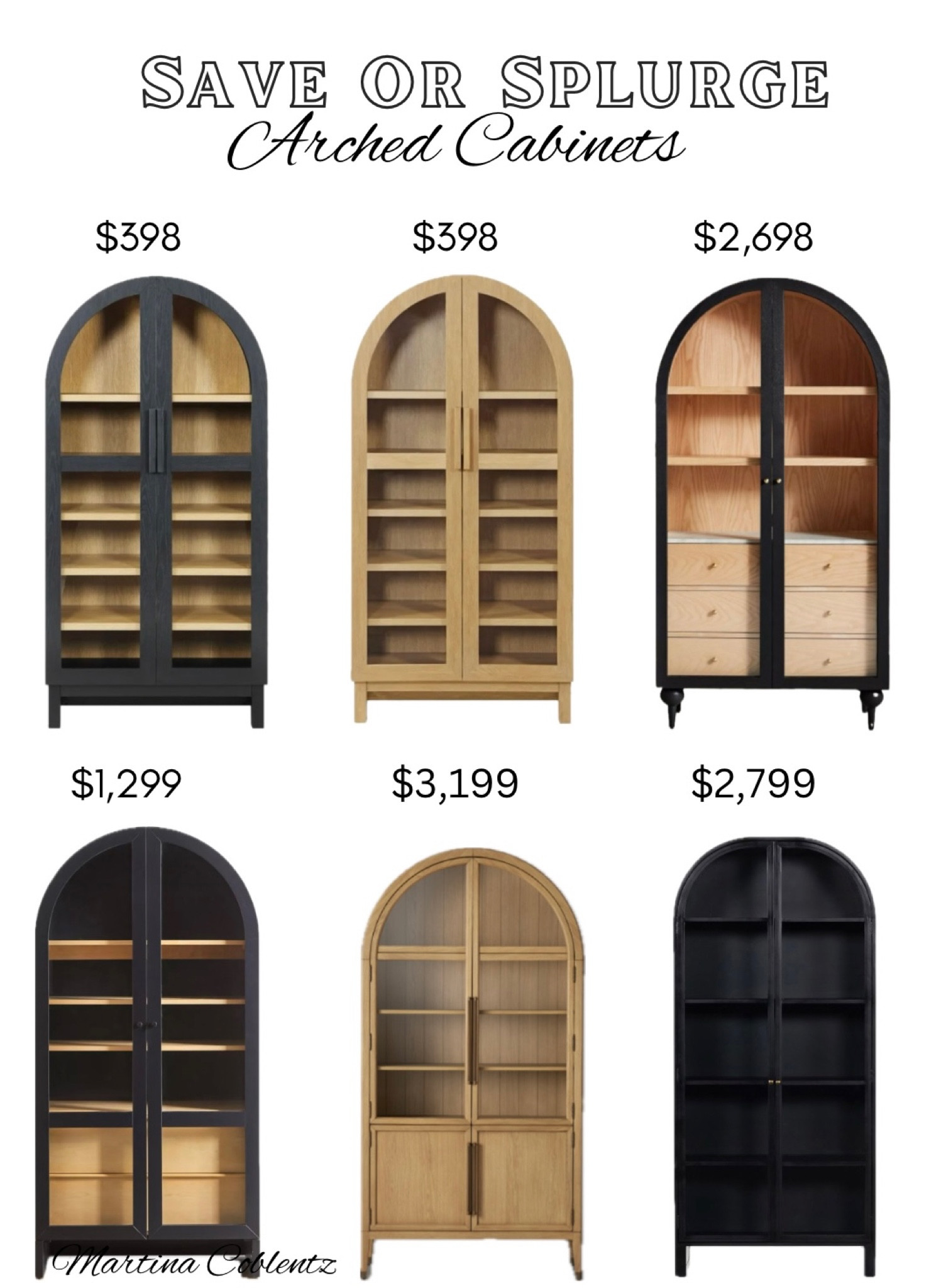 Save or splurge arched cabinets 


•arc cabinet •arched cabinet •glass cabinet •Walmart find •designer dupe •anthro •urban outfitters •viral •trending •home decor 

#LTKMostLoved