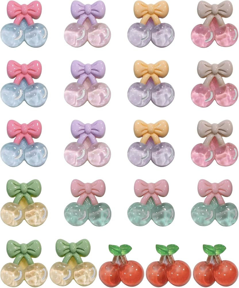 Cherry Charms for Clog Shoe Decoration, Cute Charm Gift for Toddler Girls Kids Teens Women Adults | Amazon (US)