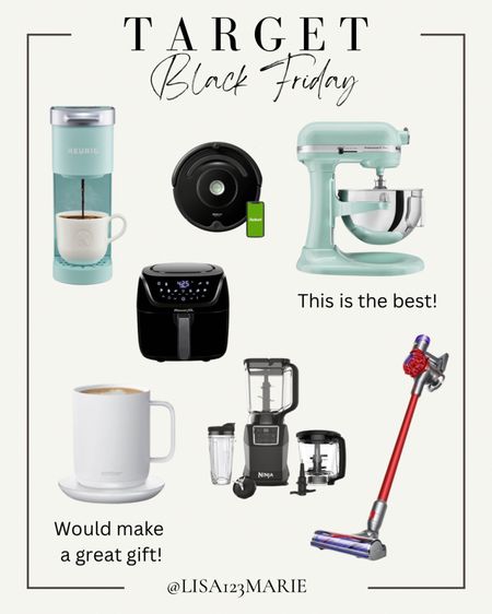 Target Black Friday deals. Dyson vacuum on sale. Kitchen aid mixer on sale. Keurig on sale. Gifts for her. 

#LTKhome #LTKGiftGuide #LTKHoliday