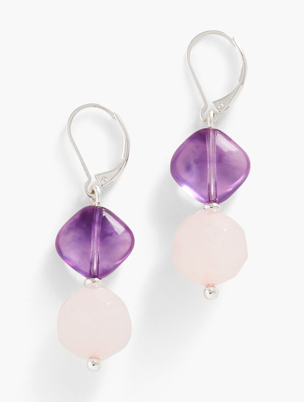 Soft Stones Linear Drop Earrings | Talbots