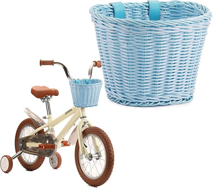 Kids Bike Basket for Boys Girls, Front Toddler Tiny Tricycle Baskets Strider Bike Accessories Sma... | Amazon (US)