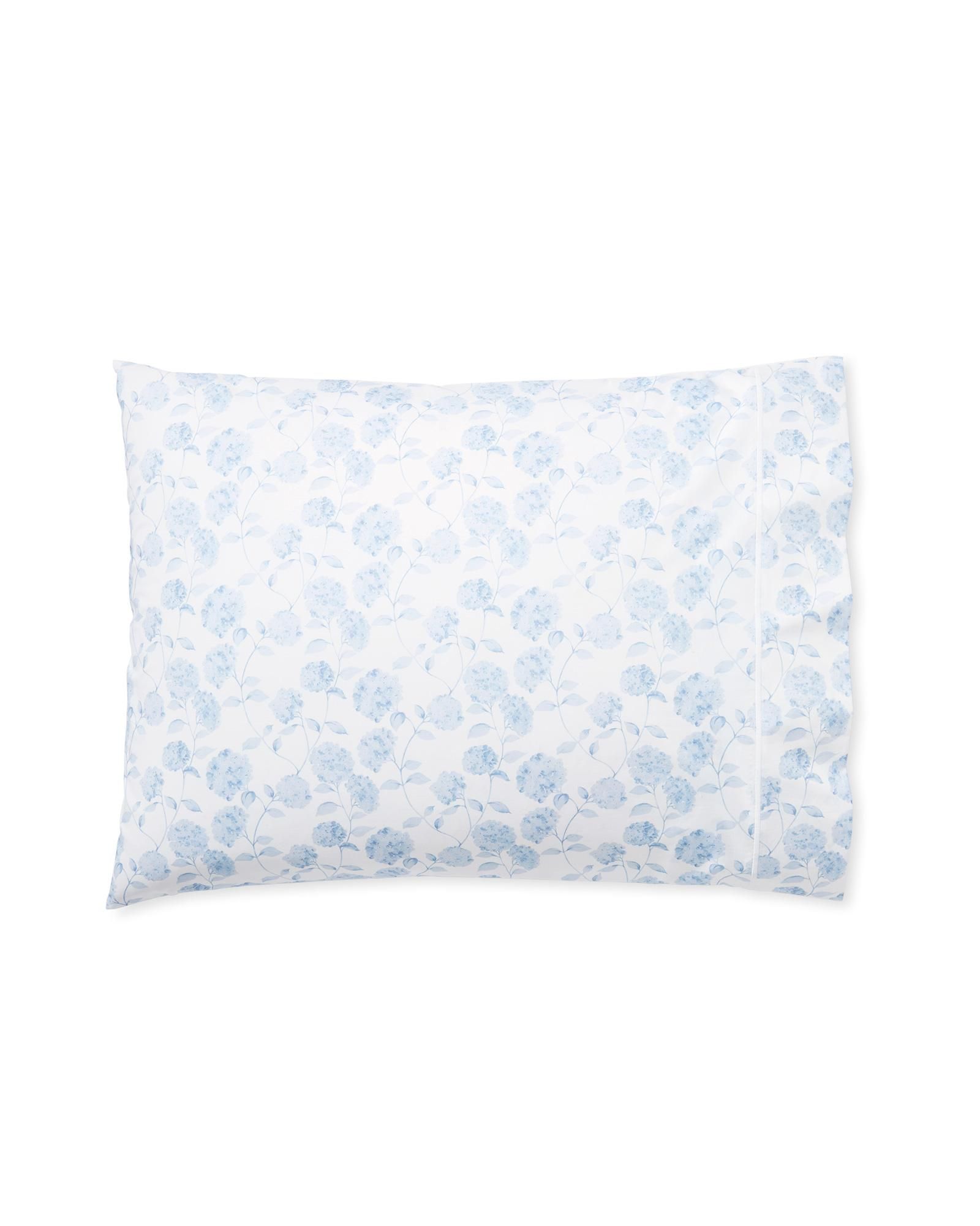 Hydrangea Percale Pillowcase Set (Set of 2) | Serena and Lily