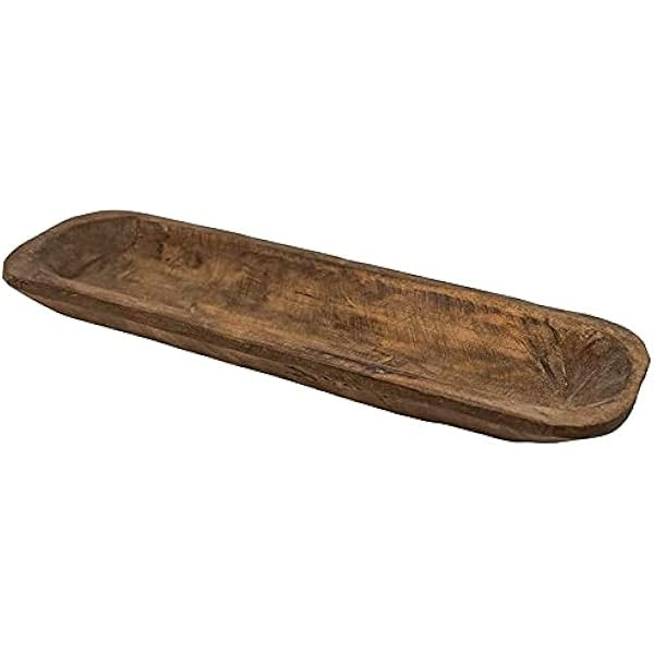 Rustic Wooden Bread Dough Bowl - Bateas - Home Decoration Centerpiece - Handmade (Medium 20") | Amazon (US)