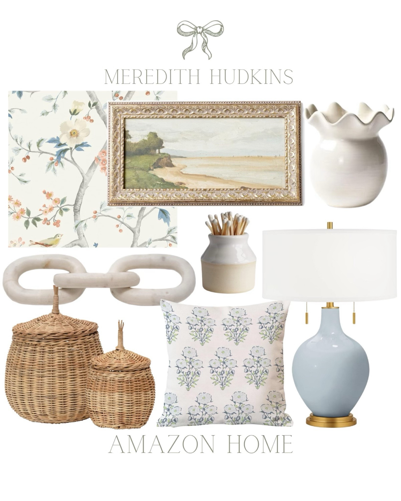 Meredith Hudkins , coastal home, neutral home, preppy, affordable, classic, timeless, framed, art, decor, light, blue lamp, black, print, pillows, wallpaper, Rattan 

#LTKFindsUnder100 #LTKSaleAlert #LTKHome