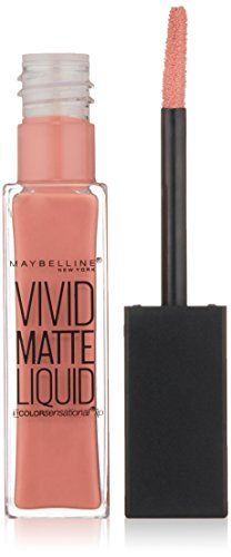 Maybelline New York Color Sensational Vivid Matte Liquid Lipstick, Nude Flush, 0.26 fl. oz. | Amazon (US)