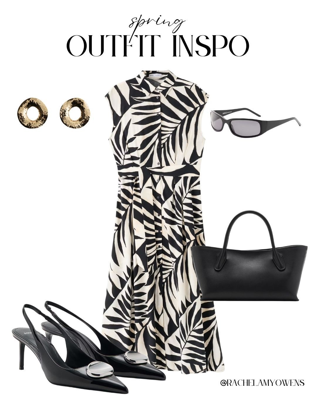 Ready for spring events? 🌸
This black and white tropical palm print dress is the perfect statement piece. I've styled it with a chic black tote bag, pointed-toe heels, and some sleek sunglasses for an effortlessly polished look. ✨

#SpringStyle #OutfitInspo #LTKseasonal #DressUpdate #SummerReady

#LTKootd #LTKSeasonal