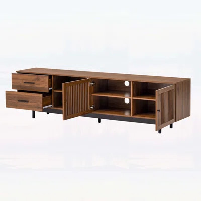 Sleek Design Media Console Table with Thoughtful Storage | Wayfair North America