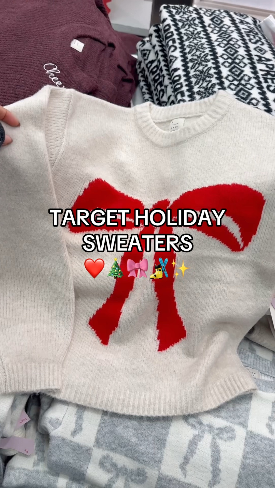 Target Holiday sweaters only $25! 

Christmas sweater, Christmas outfits, Christmas top, bow sweater, cherry sweater, apres ski sweater, holiday sweater, holiday outfit, Christmas outfit idea, sweaters under $30

#LTKFindsUnder50 #LTKHoliday #LTKSeasonal