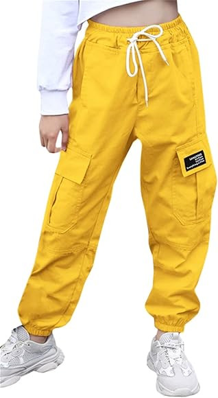 SANGTREE Girls & Women's Cargo Jogger Pants, 3 Years - Women 3XL | Amazon (US)