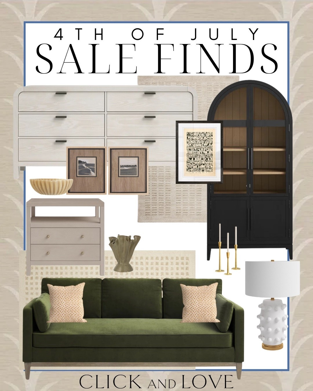 4th of July home decor and furniture deals!! So many great picks that are on sale! 

nightstand, bedside table, primary bedroom, bedroom furniture, Living room, bedroom, guest room, dining room, entryway, seating area, family room, Modern home decor, traditional home decor, budget friendly home decor, Interior design, shoppable inspiration, curated styling, beautiful spaces, classic home decor, bedroom styling, living room styling, style tip, dining room styling, look for less, designer inspired, sale, sale find, sale alert, vase, pillow covers, pillows, accessories, bookcase decor, velvet sofa, couch, storage cabinet, area rug, rug finds

#LTKHome #LTKSaleAlert #LTKSeasonal